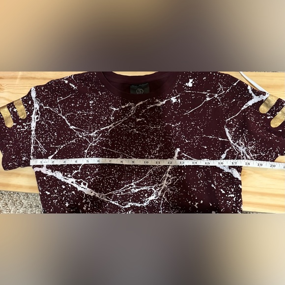 Switch Splatter Men's T-Shirt Maroon - Picture 10 of 10